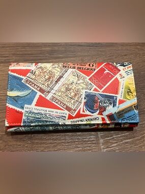 Sydney Love | New vintage  2003 multi color stamp wallet organizer NWT vtg
